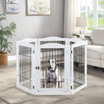 Light Wood Pet Gates You ll Love Wayfair Canada